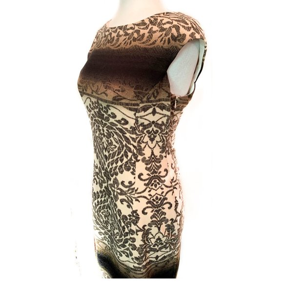 NWOT MAGGY LONDON SLEEVELES TAPESTY SHEATH DRESS 6 - Picture 2 of 3